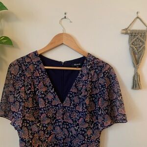 Madewell // Orchard Flutter Sleeve Floral Dress